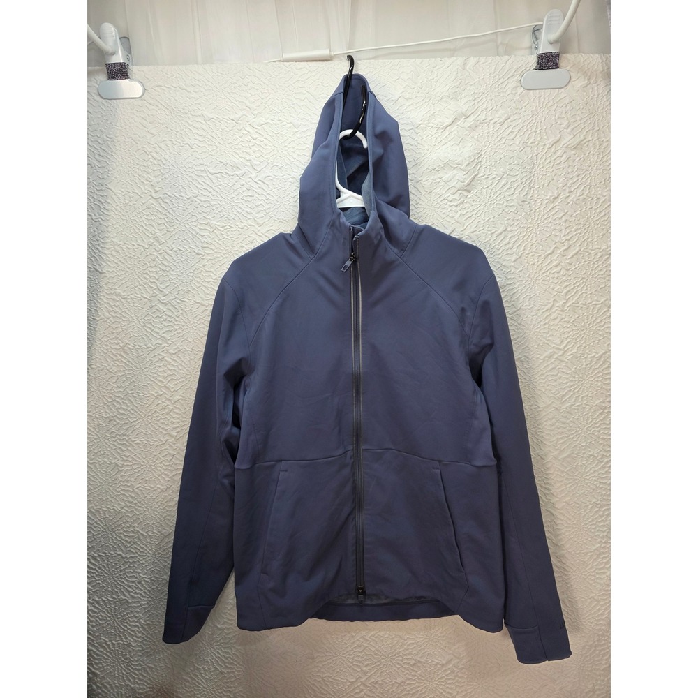 Lululemon Cross Chill Jacket Mens M Shale Blue Good Repel Shell Fleece Run